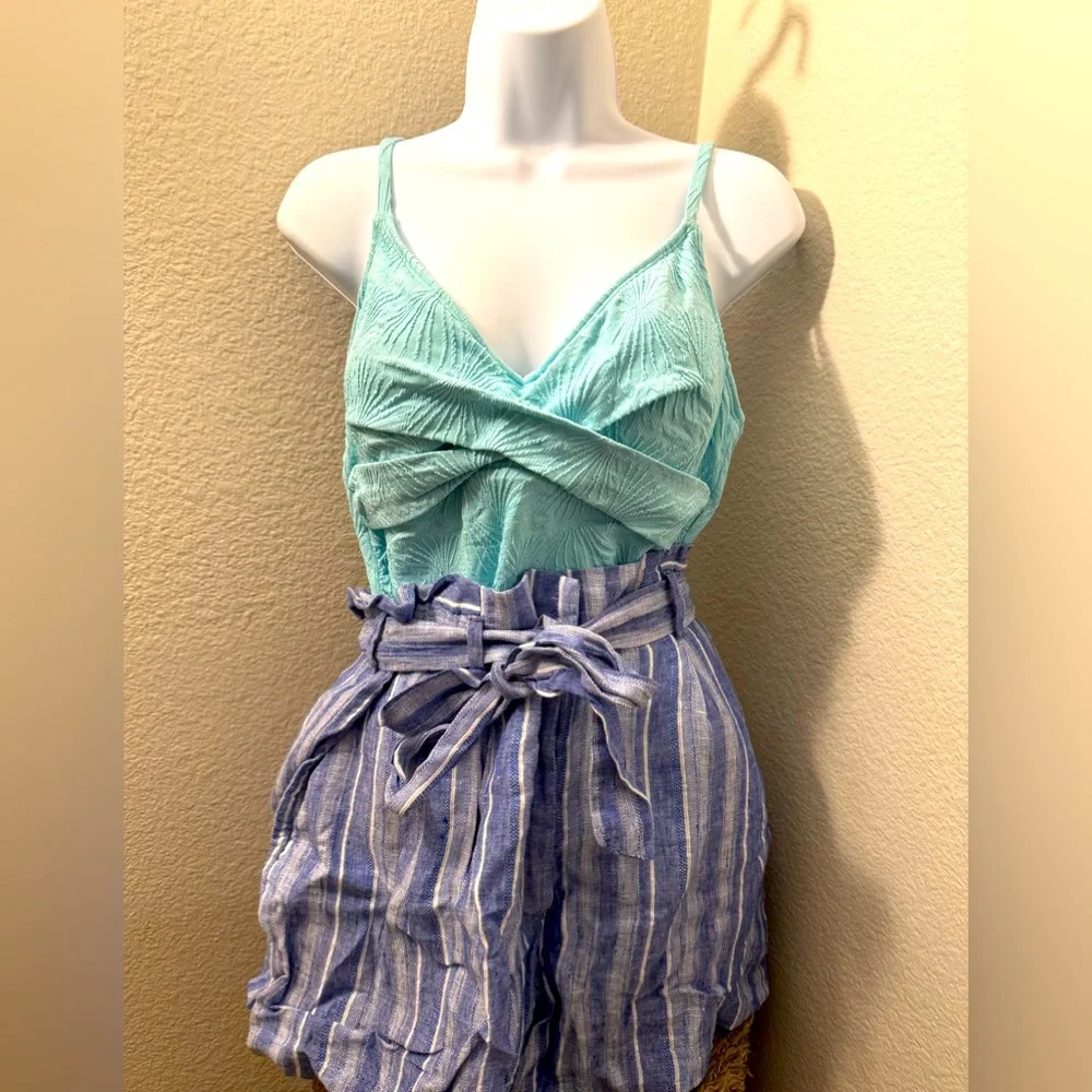 H&M Striped Regular Size Shorts for Women size 10 - Picture 2 of 2